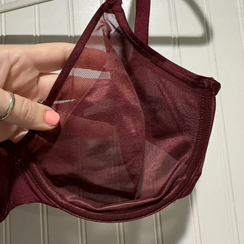 Soma Unbelievable Lift Perfect Coverage Bra Underwire Plum Velvet NEW 36DDD